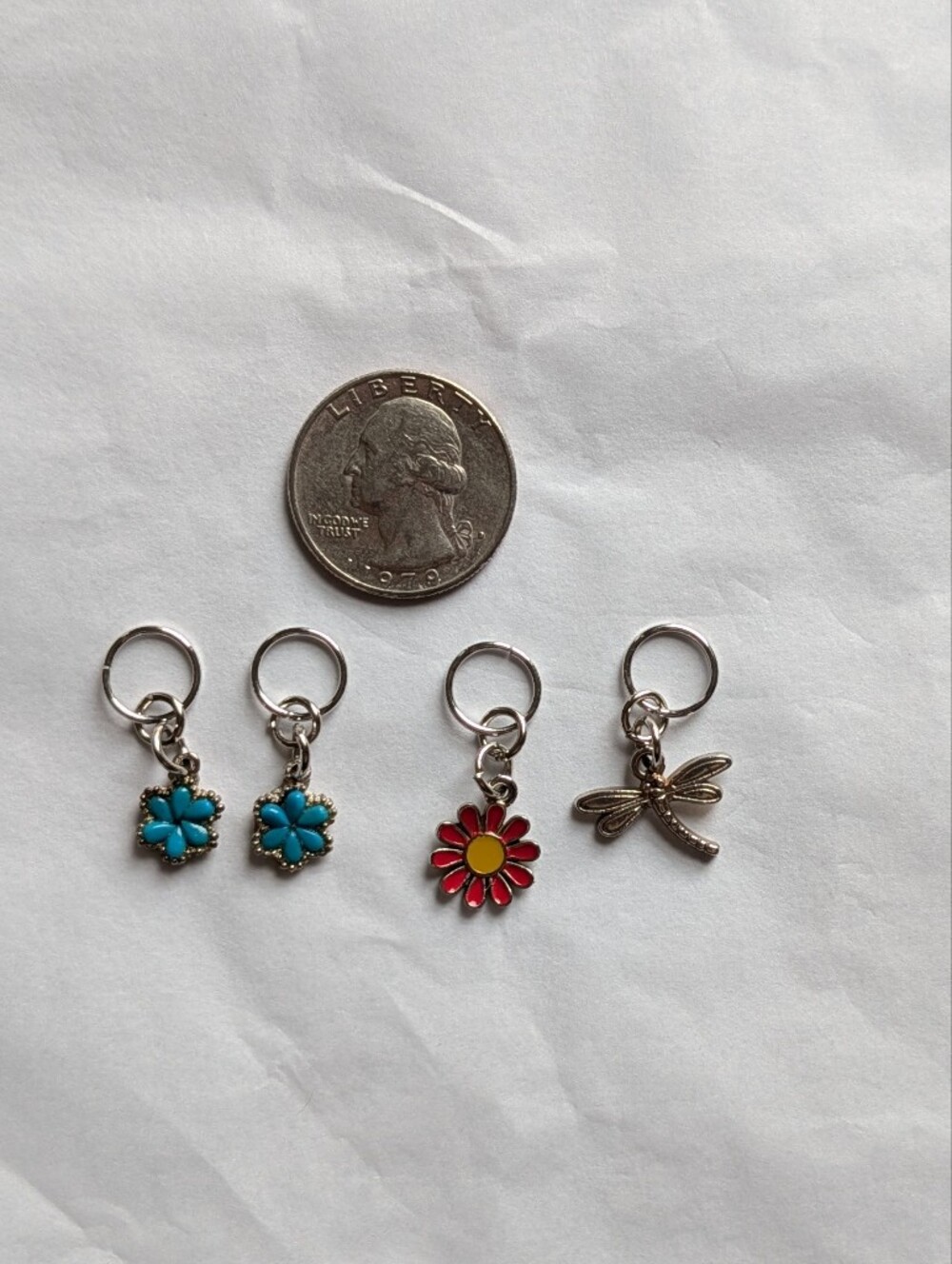 Garden themed stitch marker set